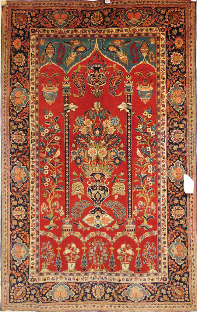Antique Persian Kashan Oriental Rug Bazaar Area Rugs Persian Rugs